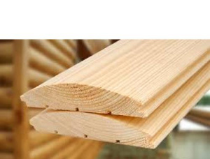KD Spruce-Pine (S-P) D Log Siding 36 mm x 141 mm x 3000 mm