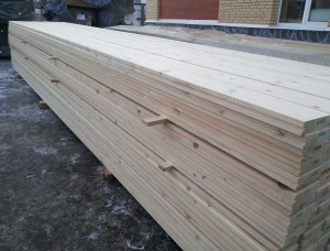 Flooring board (tongue) Pine 40 mm x 146 mm x 6 m