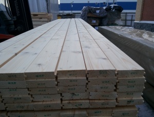 Flooring board (tongue) Pine 40 mm x 146 mm x 6 m