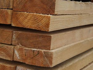 50 mm x 200 mm x 6000 mm KD R/S  European spruce Lumber
