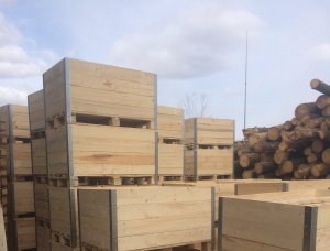 Spruce-Pine (S-P) Wooden crate 800 mm x 1200 mm