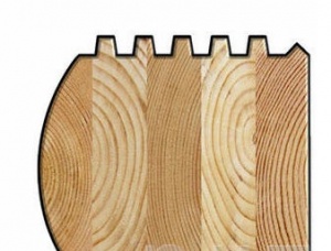 KD Siberian Pine Profiled scantlings 204 mm x 185 mm x 6000 mm