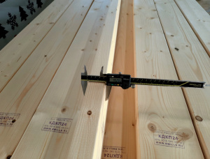 38 mm x 89 mm x 6000 mm KD S4S  European spruce Lumber