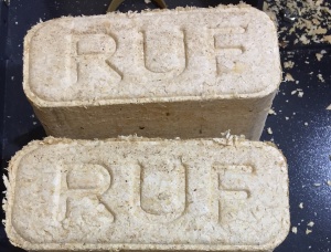 RUF Wood Briquettes 150 mm x 150 mm x 65 mm