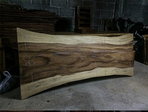 Acacia wood slab for dining table 800 mm x 1500 mm