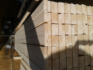 50 mm x 150 mm x 3000 mm KD S4S Heat Treated European spruce Lumber