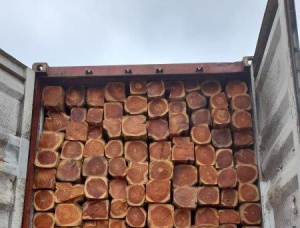 Holzmasten Teak 450 mm x 2.3 m