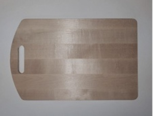 木菜板 卷曲的形状 垂枝桦 310 mm x 180 mm x 12 mm