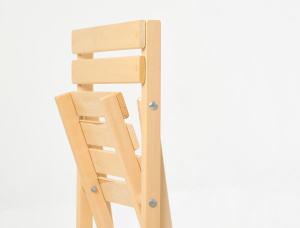 Papa Carlo 12 Unfinished Folding Chair  Lime