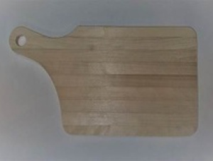 Schneidebrett aus Holz aus Hänge-Birke Rechteckig 350 mm x 180 mm x 8 mm