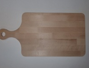木菜板 矩形的 垂枝桦 390 mm x 180 mm x 12 mm
