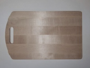 Schneidebrett aus Holz aus Hänge-Birke Rechteckig 350 mm x 220 mm x 8 mm