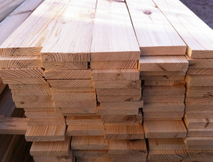 25 mm x 75 mm x 2000 mm AD R/S  Siberian Larch Lumber