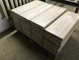 Möbelbauplatte Durchgehende Lamellen Eiche 40 mm x 300 mm x 800 mm