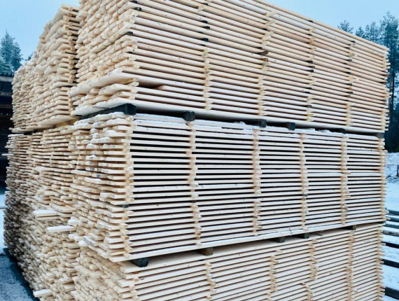 22 mm x 100 mm x 4000 mm KD R/S  Spruce-Pine (S-P) Lumber