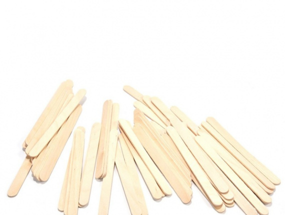 Фигурные Деревянные палочки для мороженого Береза 94 мм x 10 мм x 2 мм