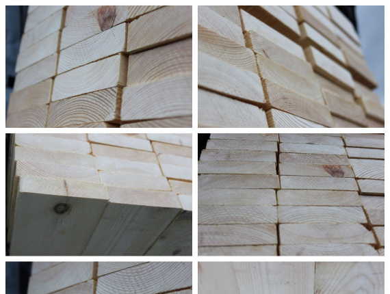 25 mm x 125 mm x 5700 mm KD R/S Heat Treated Spruce-Pine (S-P) Lumber