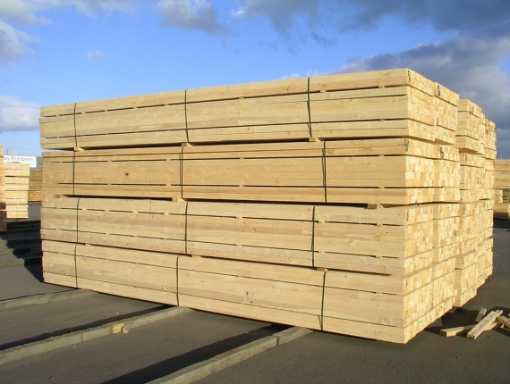 100 mm x 300 mm x 600 mm KD S4S  Spruce-Pine-Fir (SPF) Lumber