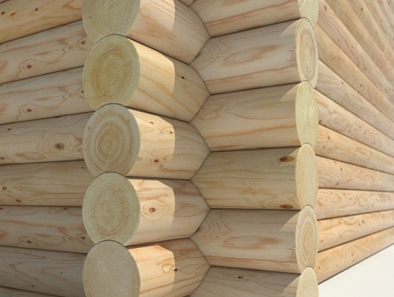Cylinder Log Wall Prefab Sets (house kits)