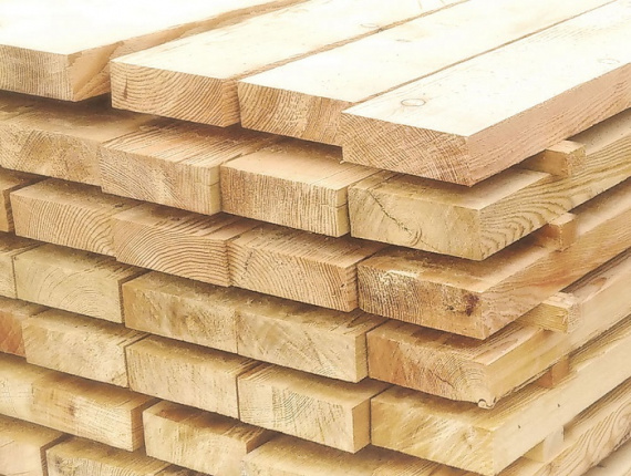 25 mm x 100 mm x 5000 mm KD S4S  Siberian Larch Lumber