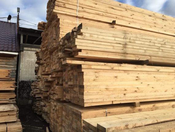 50 mm x 150 mm x 6000 mm AD R/S  Siberian spruce Lumber