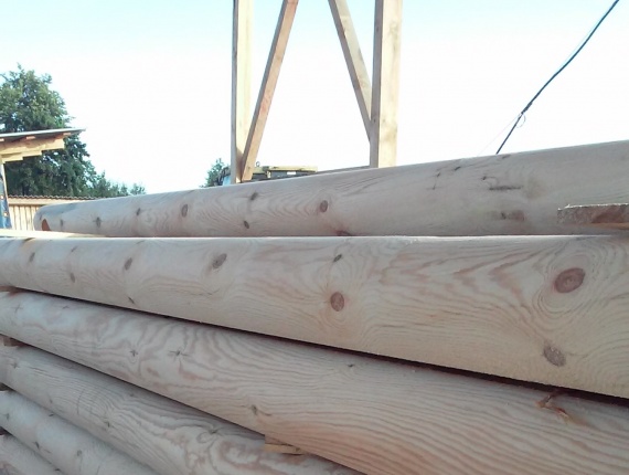Zylindrisch rundholz Waldkiefer 32 mm x 7.15 m