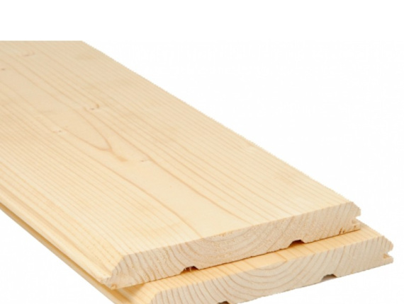 KD Spruce-Pine (S-P) V-Groove Paneling 16 mm x 143 mm x 5800 mm
