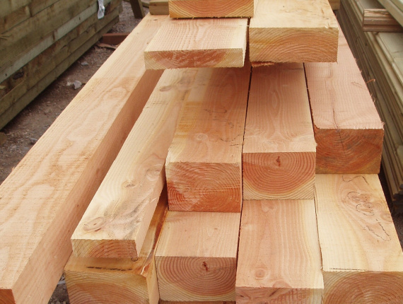 100 mm x 100 mm x 3000 mm KD  Spruce-Pine (S-P) Beam