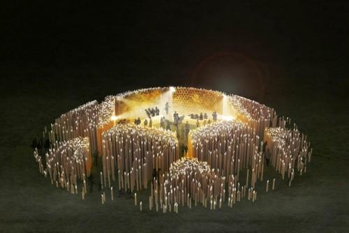 BSW donates logs for educational Greenpeace installation at Glastonbury, the UK