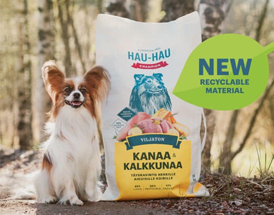 Mondi и Vafo Group выводят на финский рынок перерабатываемую упаковку кормов для собак