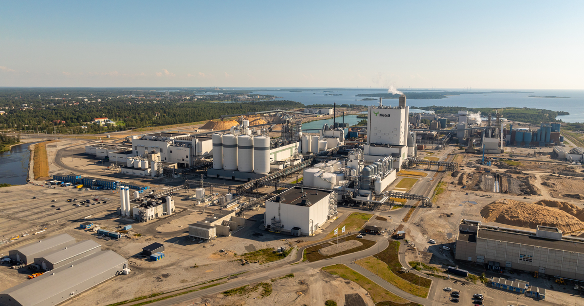 Finland"s pulp mills generate 12 million tonnes of wood-based carbon dioxide annually