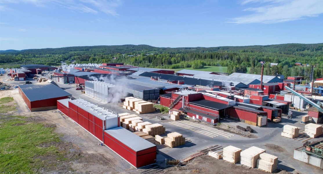 Holmen модернизирует линию сортировки бревен на лесопильном заводе в Швеции