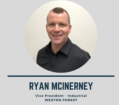 Weston Forest appoints Ryan McInerney as Vice President - Industrial Sales