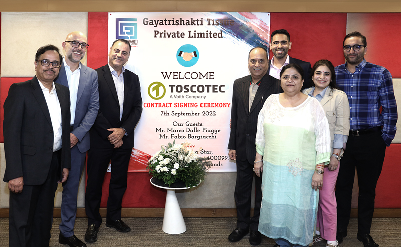 Toscotec установит бумагоделательную машину на заводе Gayatrishakti Tissue в Индии