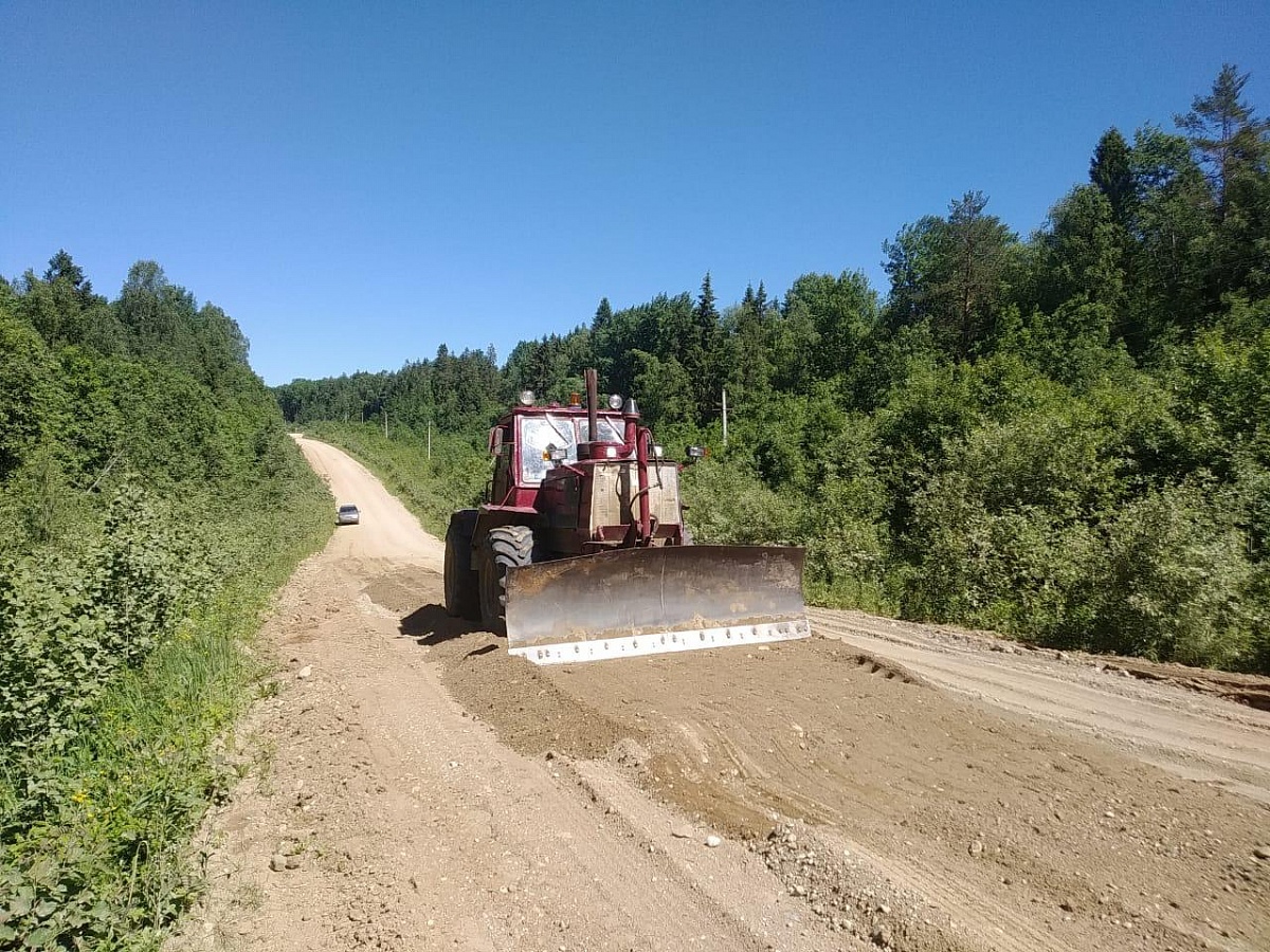 ЛПК «Кипелово» ведет плановый ремонт дорог в Вологодской обл.