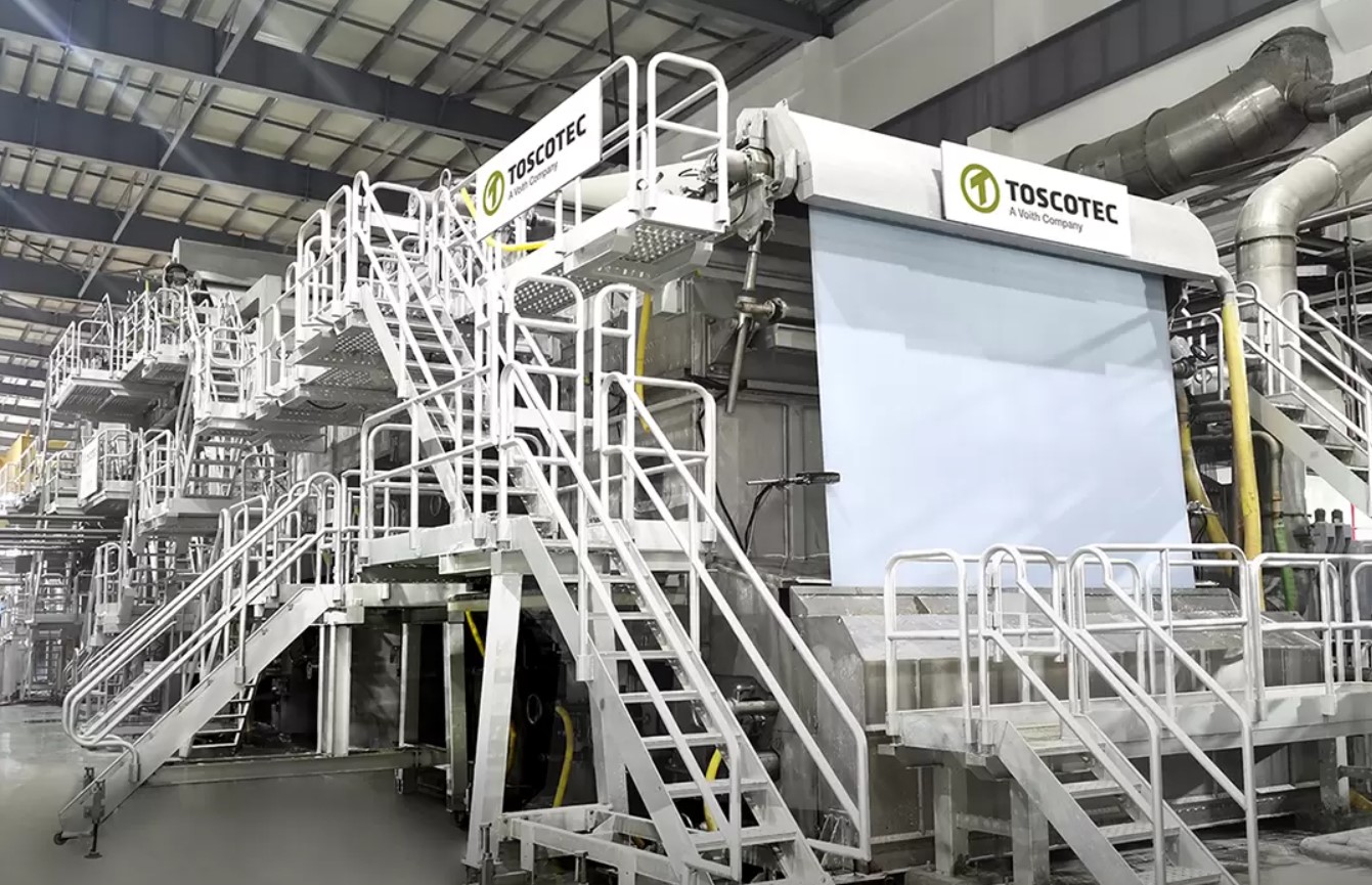 Toscotec ввела в эксплуатацию производственную линию на заводе Hengan в Китае