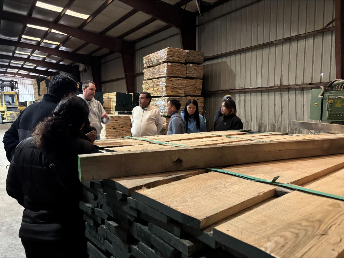 West Virginia agriculture department connects hardwood mills with India, Vietnam buyers