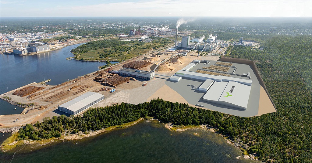 Foundation stone of Metsä Fibre"s Rauma sawmill laid