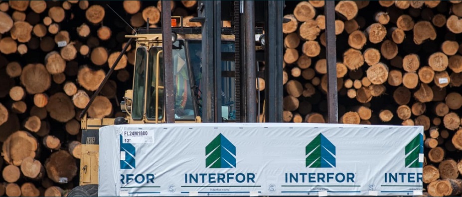Interfor reports 1Q sales of $849.3 million