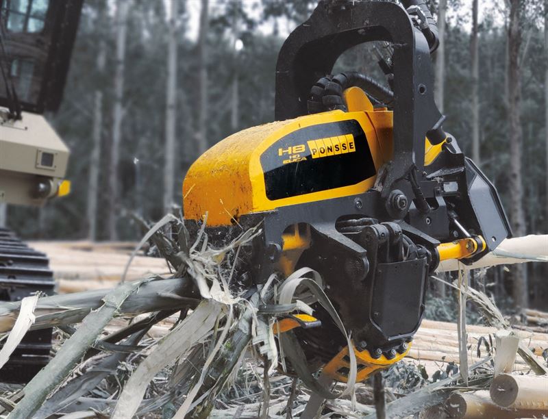 Ponsse launches new harvester head for processing eucalyptus trees