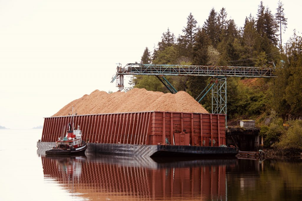 Paper Excellence loads first barge of waste chips produced by Atli Chip Limited Partnership