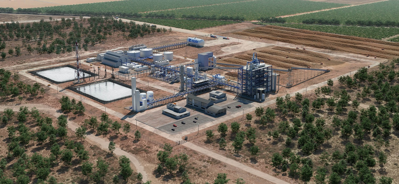 Mote построит завод по переработке биомассы на западе США