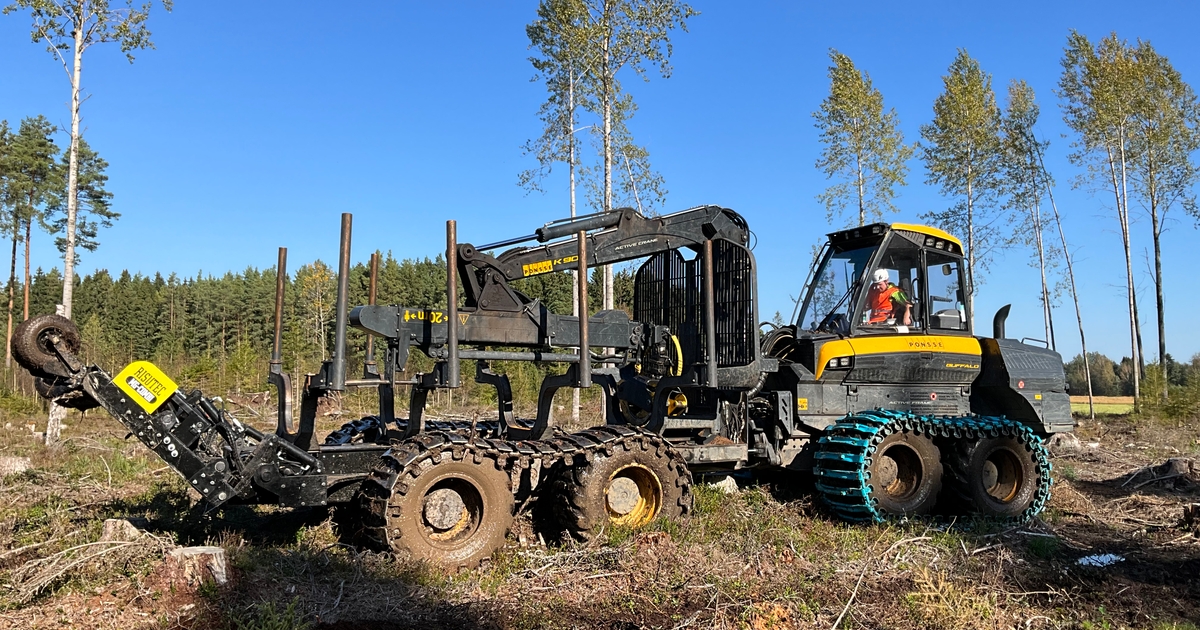 Metsä Group and Risutec develope soil preparation accessory for forwarders