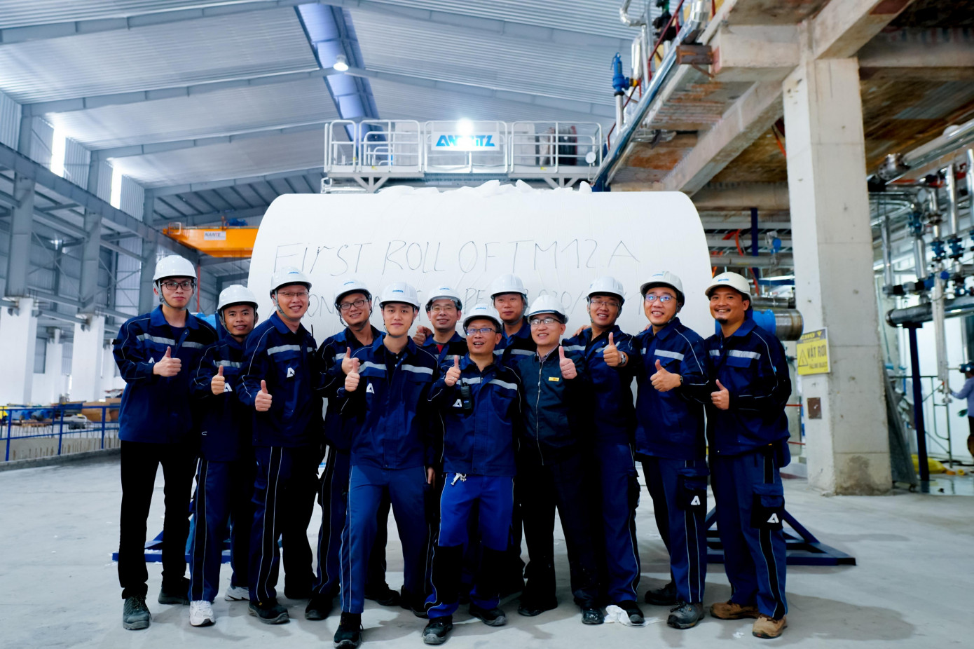 Andritz установила бумагоделательную машину на заводе Xuong Giang Paper Mill во Вьетнаме
