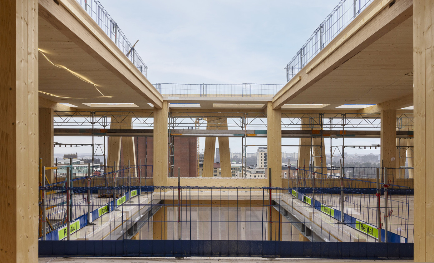 Setra delivers wooden frame for Electrolux Group"s Stockholm building in 9 months