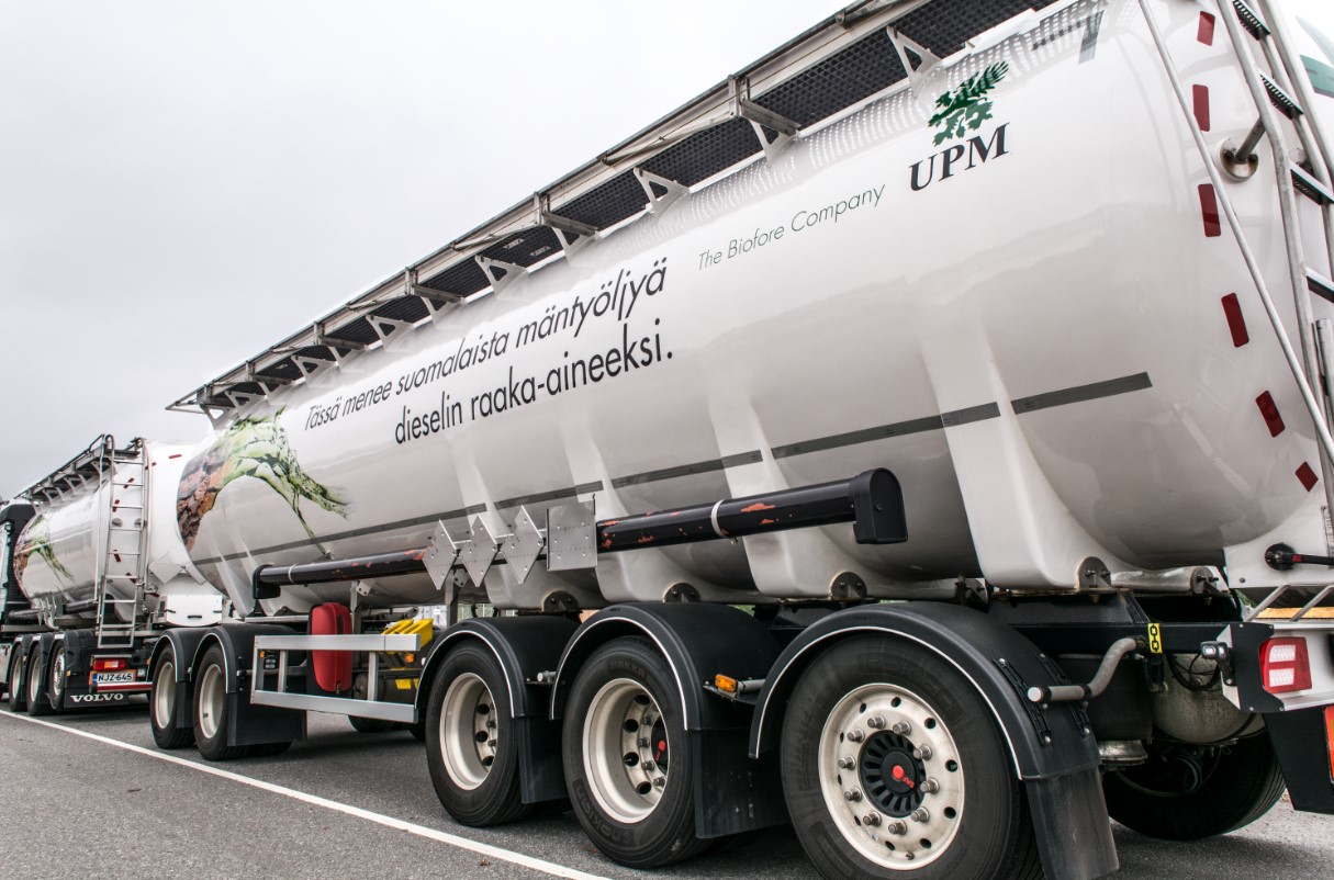 UPM и VR будут использовать биодизель для перевозок фанеры