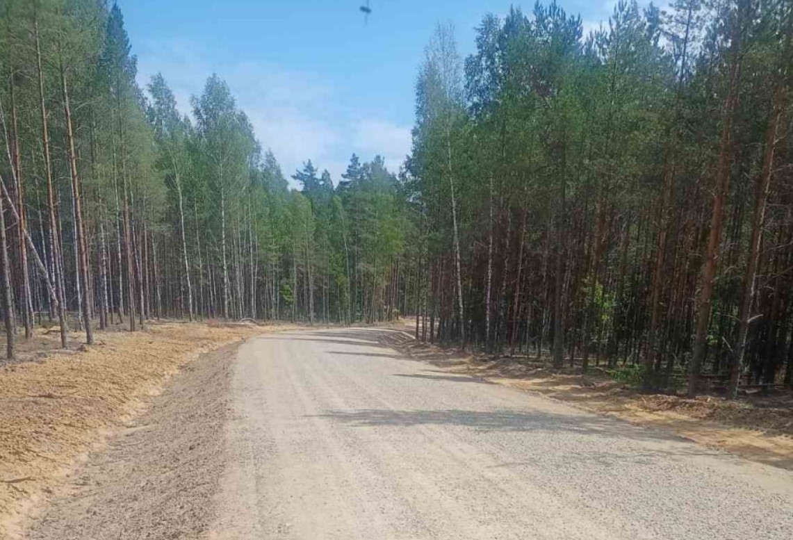 В 2023 г. организации Минлесхоза Беларуси построили более 100 км лесохозяйственных дорог