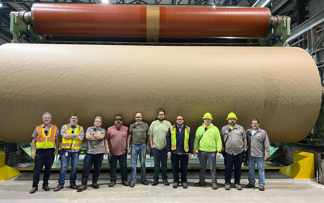 Domtar"s Kingsport Mill resumes operation; produces first containerboard roll