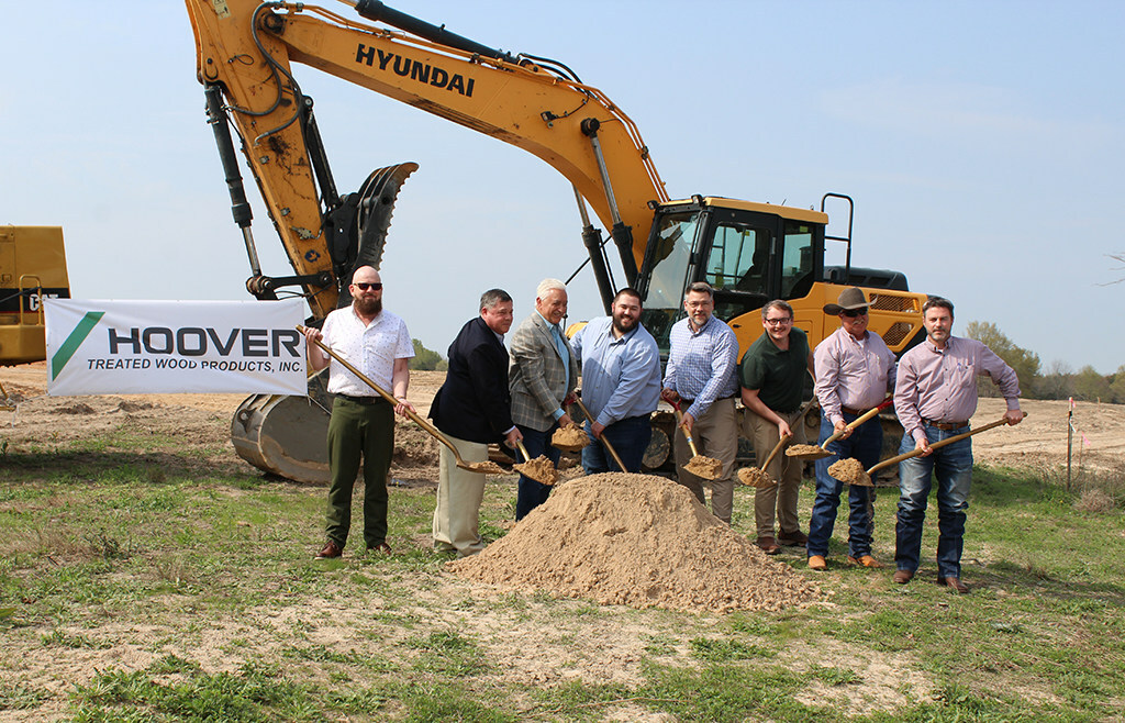 Hoover Treated Wood Products breaks ground on new manufacturing facility in Fairfield, Texas