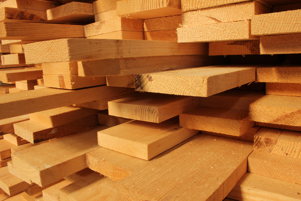 North American softwood lumber prices dropped